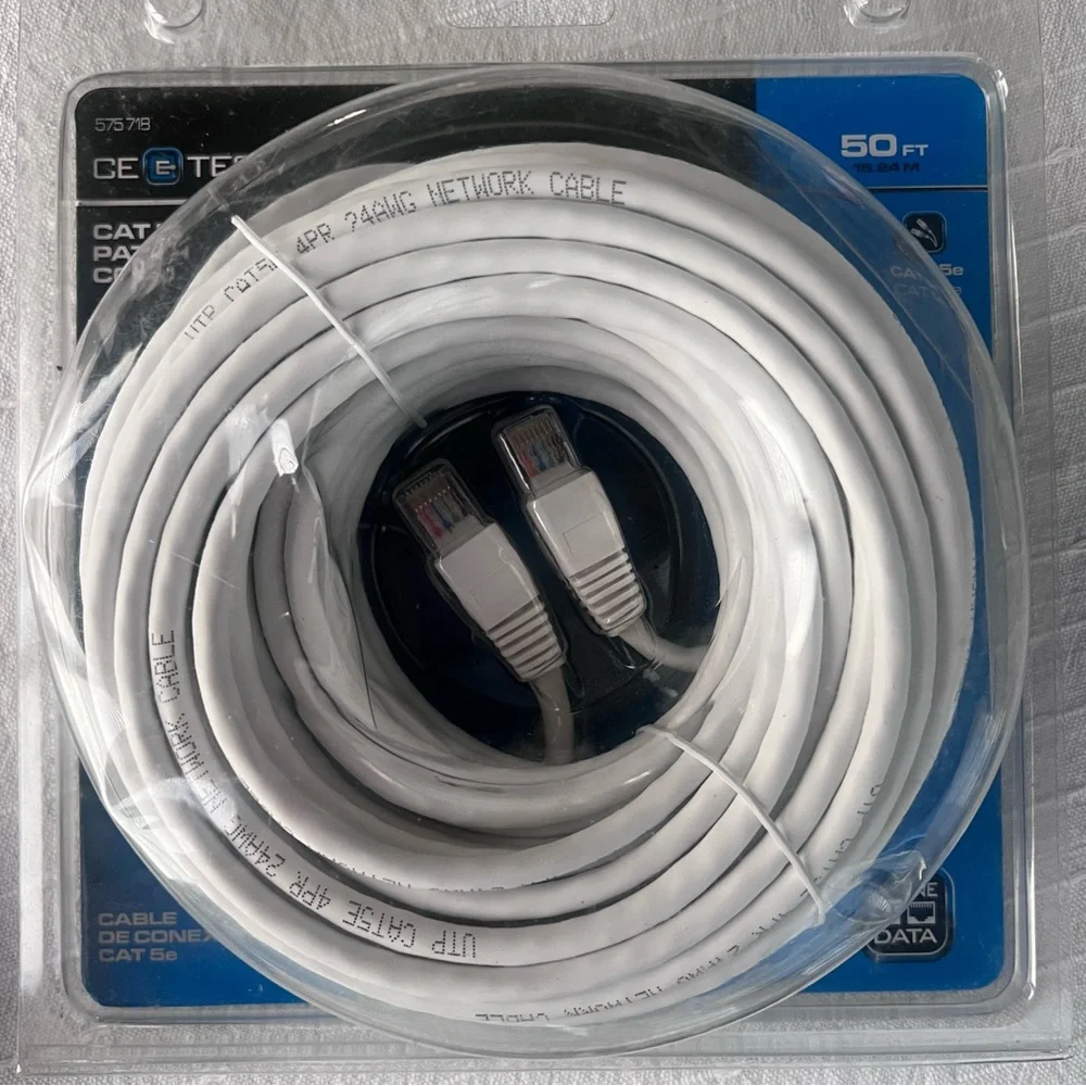 CAT 5E Patch Cord Cable - 50 ft